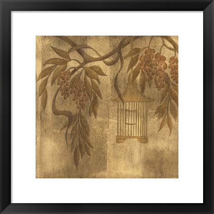 Framed Wisteria Vines II Print