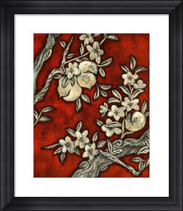 Framed Alabaster Vines II Print