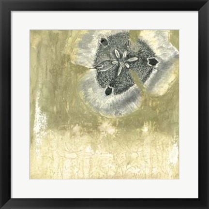 Framed Celadon in Bloom I Print