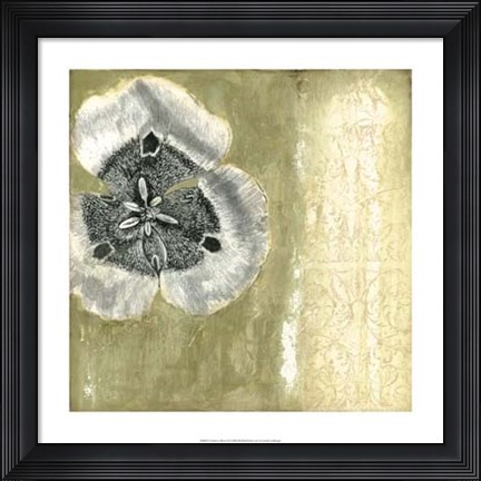Framed Celadon in Bloom II Print