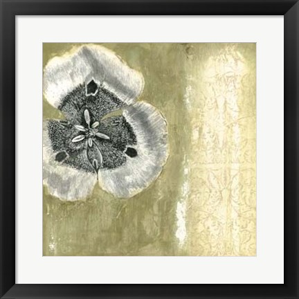 Framed Celadon in Bloom II Print