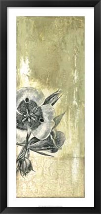 Framed Celadon in Bloom III Print