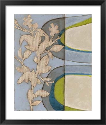 Framed Botanical Prose I Print