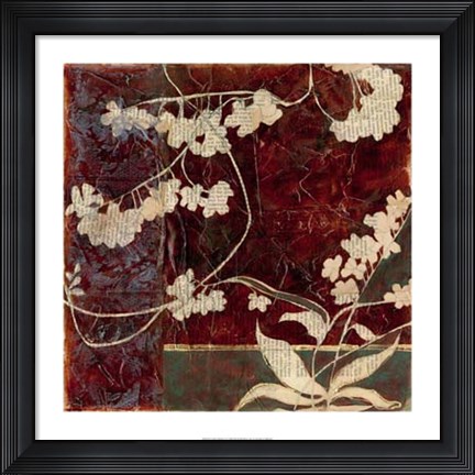 Framed Garden Whimsy I Print