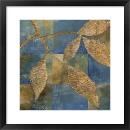 Framed Burnished Branch I Print