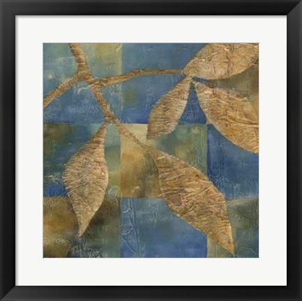 Framed Burnished Branch I Print