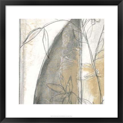 Framed Neutral Garden Abstract III Print