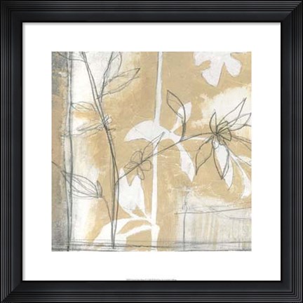 Framed Neutral Garden Abstract IV Print