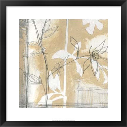 Framed Neutral Garden Abstract IV Print