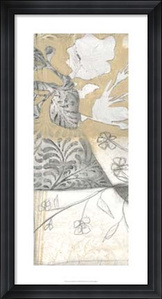 Framed Neutral Garden Abstract V Print