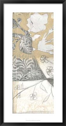 Framed Neutral Garden Abstract V Print