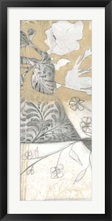 Framed Neutral Garden Abstract V Print