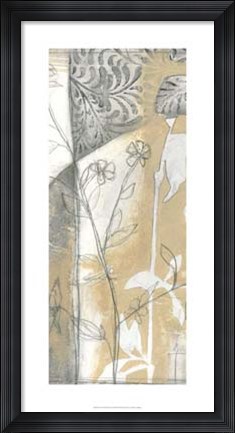 Framed Neutral Garden Abstract VI Print