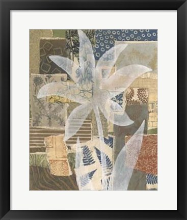 Framed Collage and Silhouette I Print