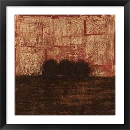 Framed Weathered Landscape I Print