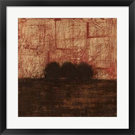 Framed Weathered Landscape I Print