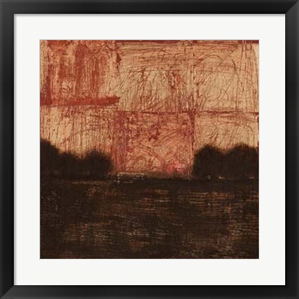 Framed Weathered Landscape II Print