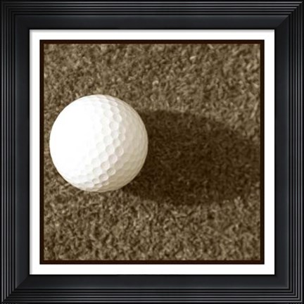 Framed Sepia Golf Ball Study III Print