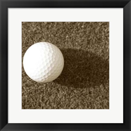 Framed Sepia Golf Ball Study III Print