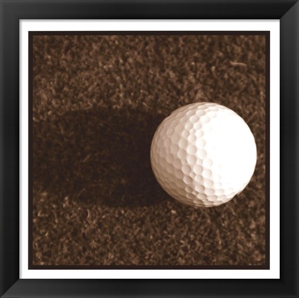 Framed Sepia Golf Ball Study IV Print