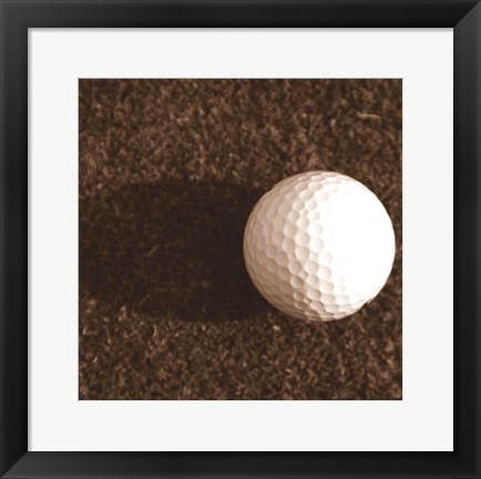 Framed Sepia Golf Ball Study IV Print