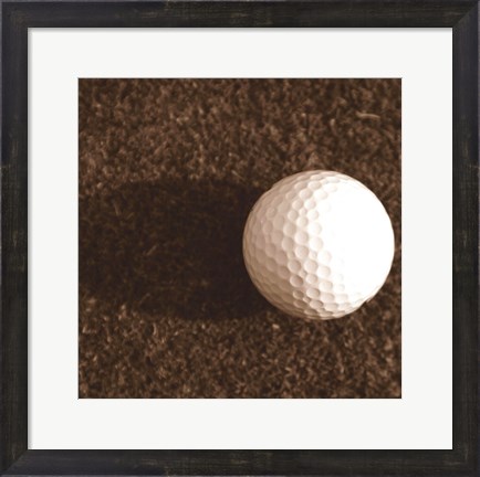 Framed Sepia Golf Ball Study IV Print