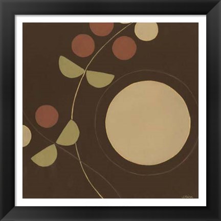 Framed Autumn Orbit I Print