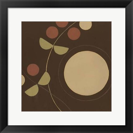 Framed Autumn Orbit I Print