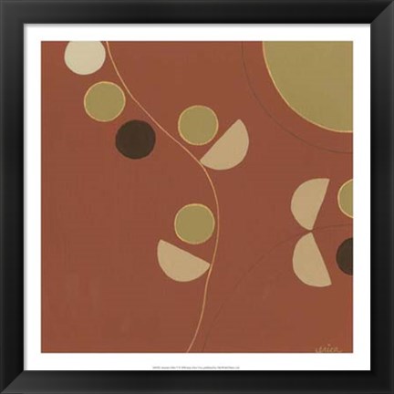 Framed Autumn Orbit V Print