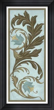 Framed Encircled Blooms I Print