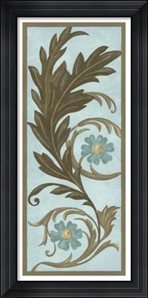 Framed Encircled Blooms II Print