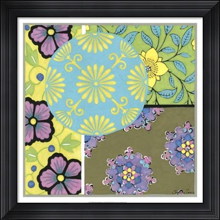 Framed Blooming Medallion I Print