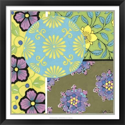 Framed Blooming Medallion I Print