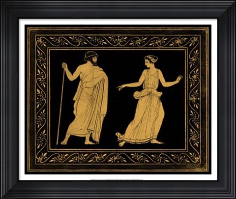 Framed Etruscan Scene I Print