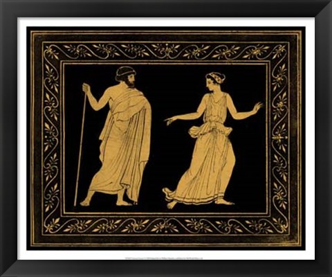 Framed Etruscan Scene I Print