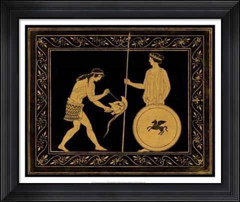 Framed Etruscan Scene IV Print