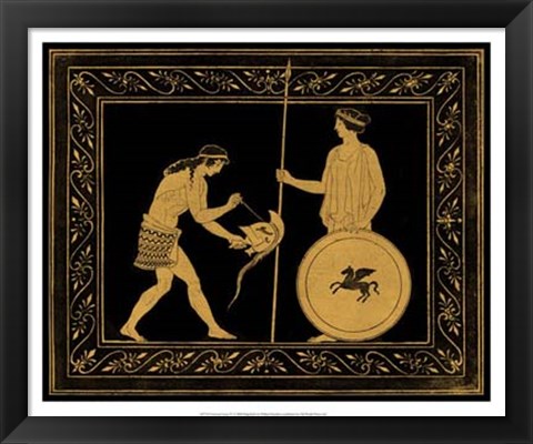 Framed Etruscan Scene IV Print