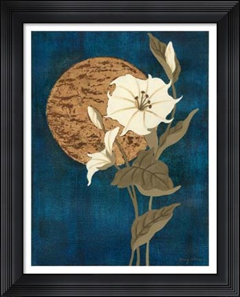 Framed Moonlit Blossoms I Print