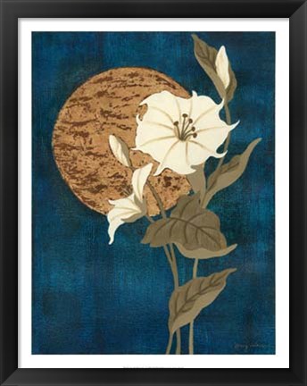 Framed Moonlit Blossoms I Print