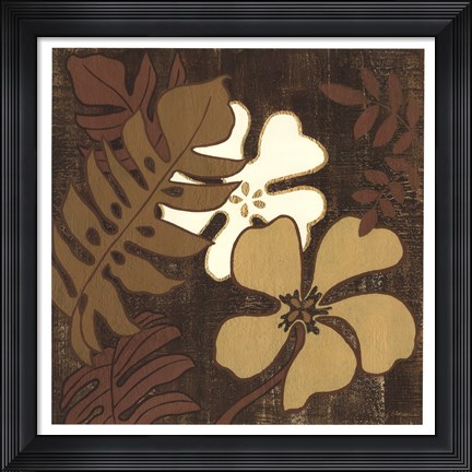 Framed Calypso Floral I Print