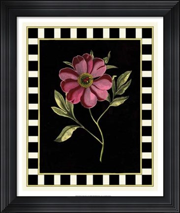 Framed Pink Peony I Print