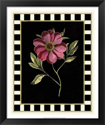 Framed Pink Peony I Print