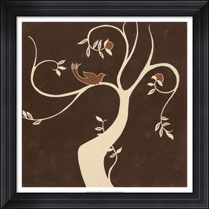 Framed Willow Fresco I Print