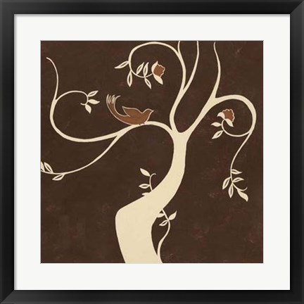 Framed Willow Fresco I Print