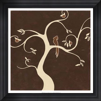 Framed Willow Fresco II Print