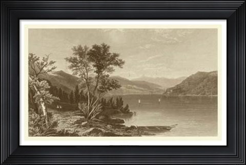 Framed Scenic Lake Print
