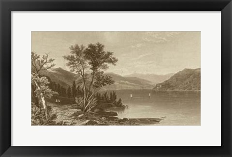 Framed Scenic Lake Print