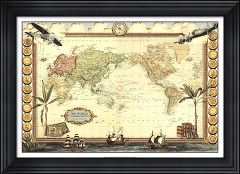 Framed Adventure Map Print