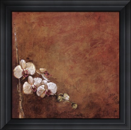 Framed Orchid Series I (Simplicity I) Print
