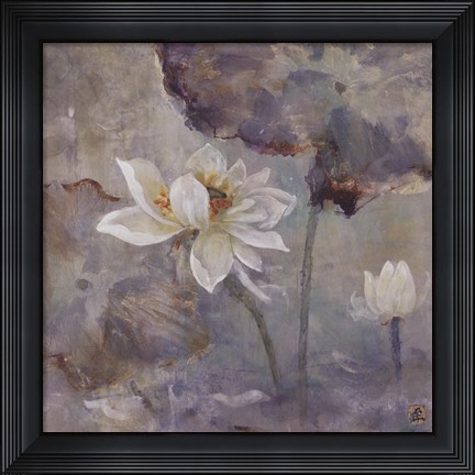 Framed Water Lily I Print